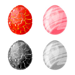 Vector design of animal and prehistoric icon. Set of animal and cute stock symbol for web.