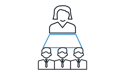 Business seminar icon for education and professional training