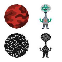 Isolated object of astronomy and technology symbol. Collection of astronomy and sky vector icon for stock.