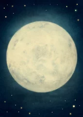 Tuinposter Volle maan Full moon