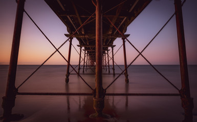 Under Saltburn Pier
