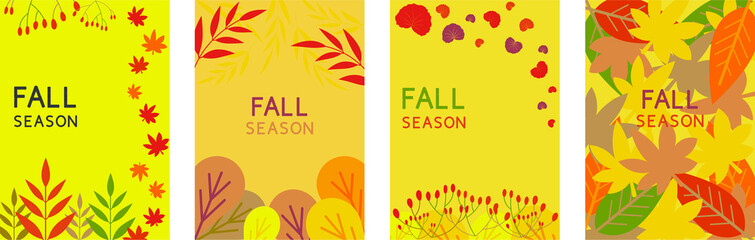 abstract background with leaves, fall season