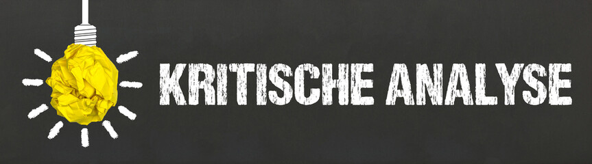 Fototapeta premium Kritische Analyse 
