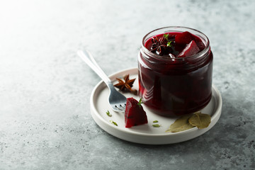 Pickled beetroot with spices