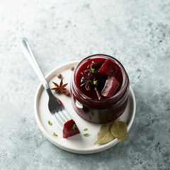 Pickled beetroot with spices