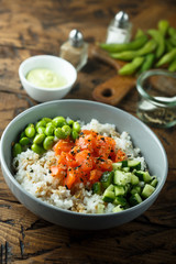 Salmon poke bowl