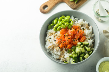 Salmon poke bowl