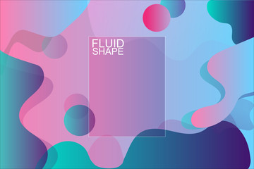 Forme fluide mauve bleu © Tenkorys