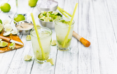 Fresh made Caipirinha