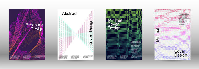 Naklejka premium Cover design template set 