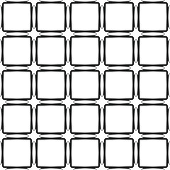Seamless pattern. Black lines on a white background.