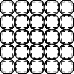 Seamless pattern. Black lines on a white background.