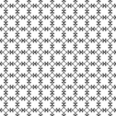 Seamless pattern. Black lines on a white background.