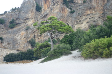 The nature of Turkey, the beaches and mountains of Oludeniz
