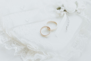 Golden wedding rings