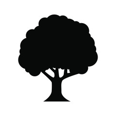 Tree vector icon. forest illustration symbol. 
