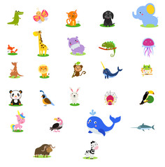 Obraz premium alphabet and animals