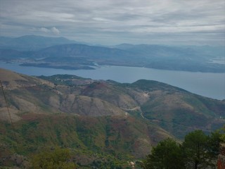 Corfu coast and mountains of Albania - Pantokrator viewpoint