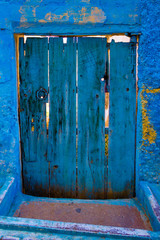 Old doors in old Moroccan city