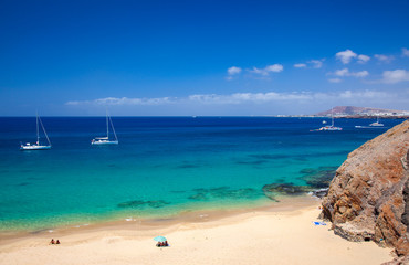 Fototapeta na wymiar Lanzarote, Playas de Papagayo
