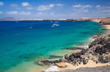 Fototapeta na wymiar Lanzarote, Playas de Papagayo
