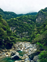 Fototapeta na wymiar Riverbed in Taroko National Park V
