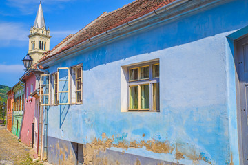 Beautiful alley in medieval citadel