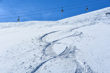 Berg Panorama im Winter Ski Snowbaord Urlaub