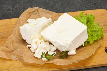 Greek traditional Feta soft cheese
