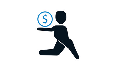 Debt icon for financial and loan-related concepts