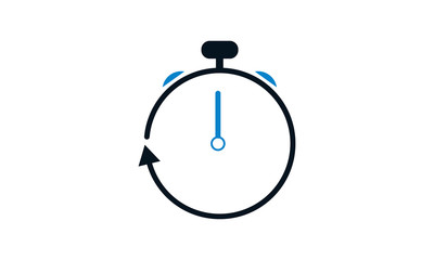 Clock remainder icon for time management and reminders