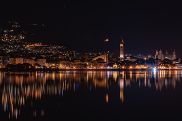 night view of the city
