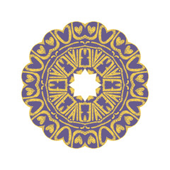 Colorful mandala isolated on white background