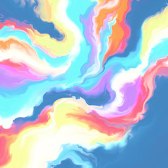 Abstract painting. Hand painted image for creative design of posters, wallpapers, websites, cards. Modern piece of art. Trendy artistic style. Beautiful colour combinations.