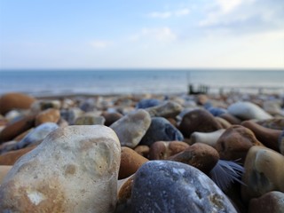 Fototapeta na wymiar Strand von Hastings