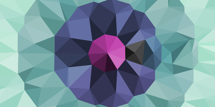 Abstract Delaunay Voronoi trianglify Generative Art background illustration
