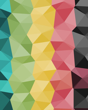 Abstract Delaunay Voronoi trianglify Generative Art background illustration