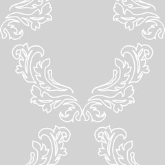 abstract floral seamless pattern with leaves