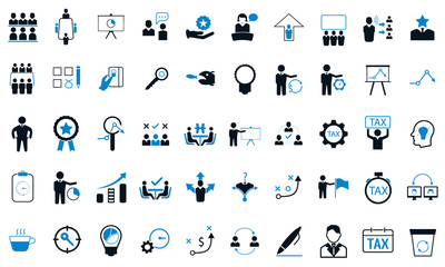Business icons vector illustration used for web and mobile apps.