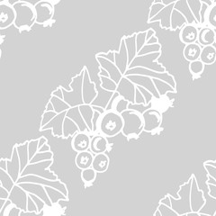 black currant seamless pattern berry