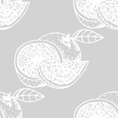orange seamless fruit pattern