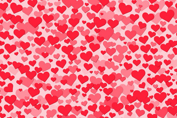 Seamless background with hearts. Design for wrapping paper. Happy Valentine's Day