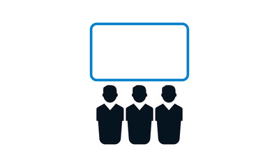 Conference room icon for meeting and collaboration-related websites