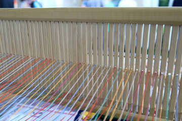 Details of wooden loom