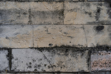 Wall of stone as texture and background