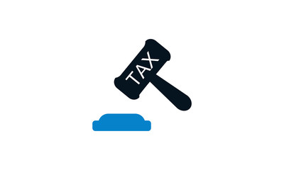 Tax law icon. law and justice concept - vector