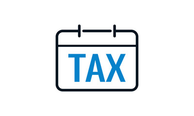 Tax deadline icon for finance and payment-related websites