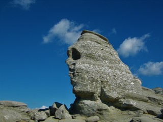 Rock and sky from Bucegi, Romania