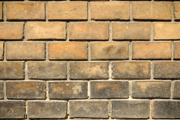 brown art retro background from old brick wall