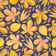 Autumn leaves pattern